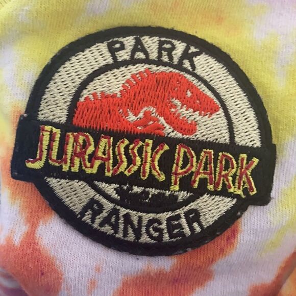 Jurassic Park Tie Dye V-Neck Shirt - Picture 5 of 10